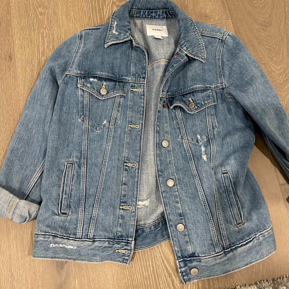 Boyfriend denim jacket Small EUC
